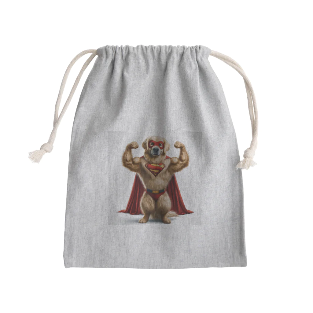 ROROAの無敵のヒーロー犬 Mini Drawstring Bag