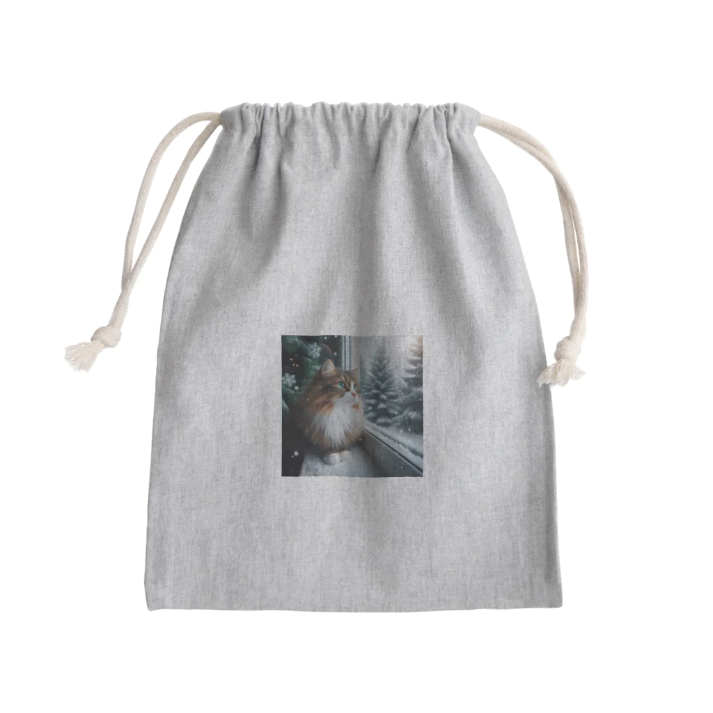 anyu07210831のノルウェージャンフォレストキャット　Tシャツ　クリアファイル　パーカー Mini Drawstring Bag