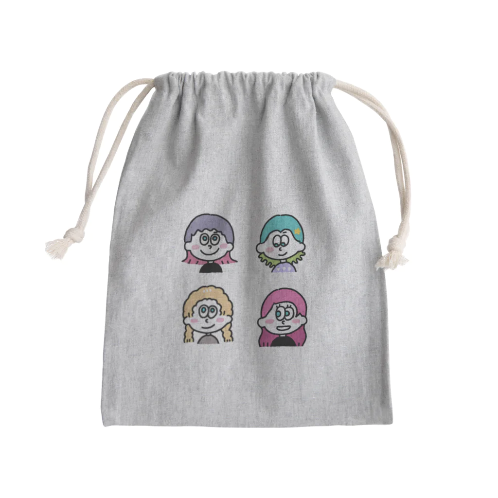 ★Mayamaya★の★ポップな女の子の笑顔★④ Mini Drawstring Bag