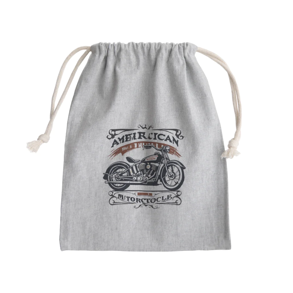 男前ショップのアメリカンビンテージバイク Mini Drawstring Bag