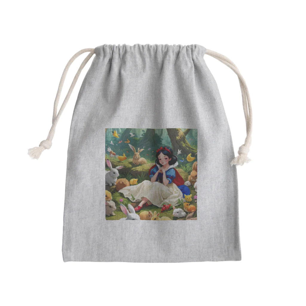 ぴよぴよショップの森の白雪姫 Mini Drawstring Bag