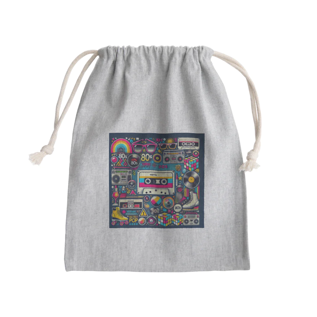 keyworks_shopの昭和レトロ80年代カセット Mini Drawstring Bag