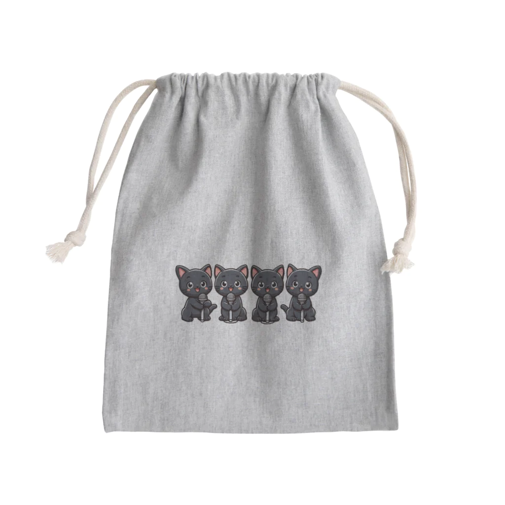 チェリモヤのねこコーラス 02 Mini Drawstring Bag