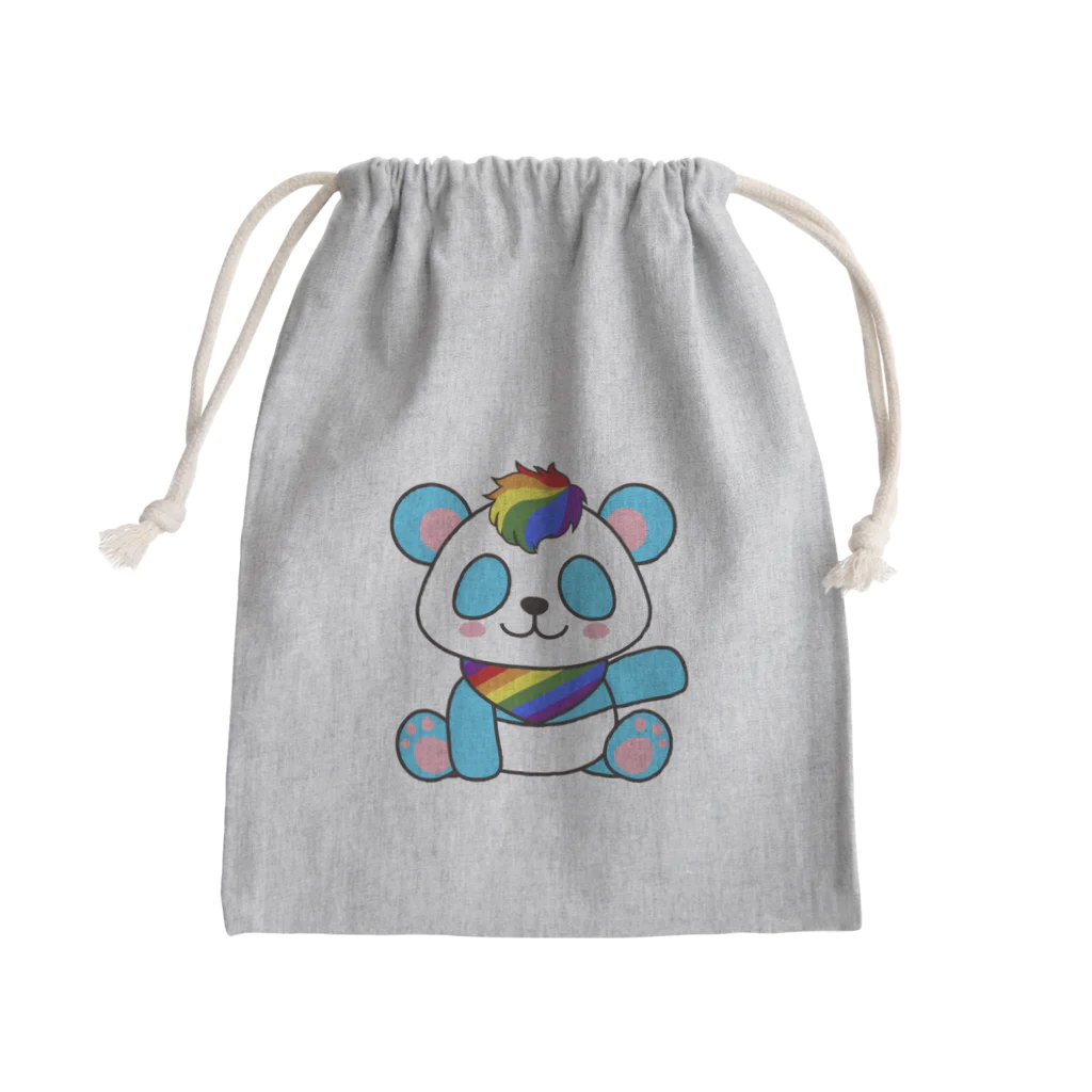 🏳️‍⚧️ 7oofのにじいろパンダ Mini Drawstring Bag