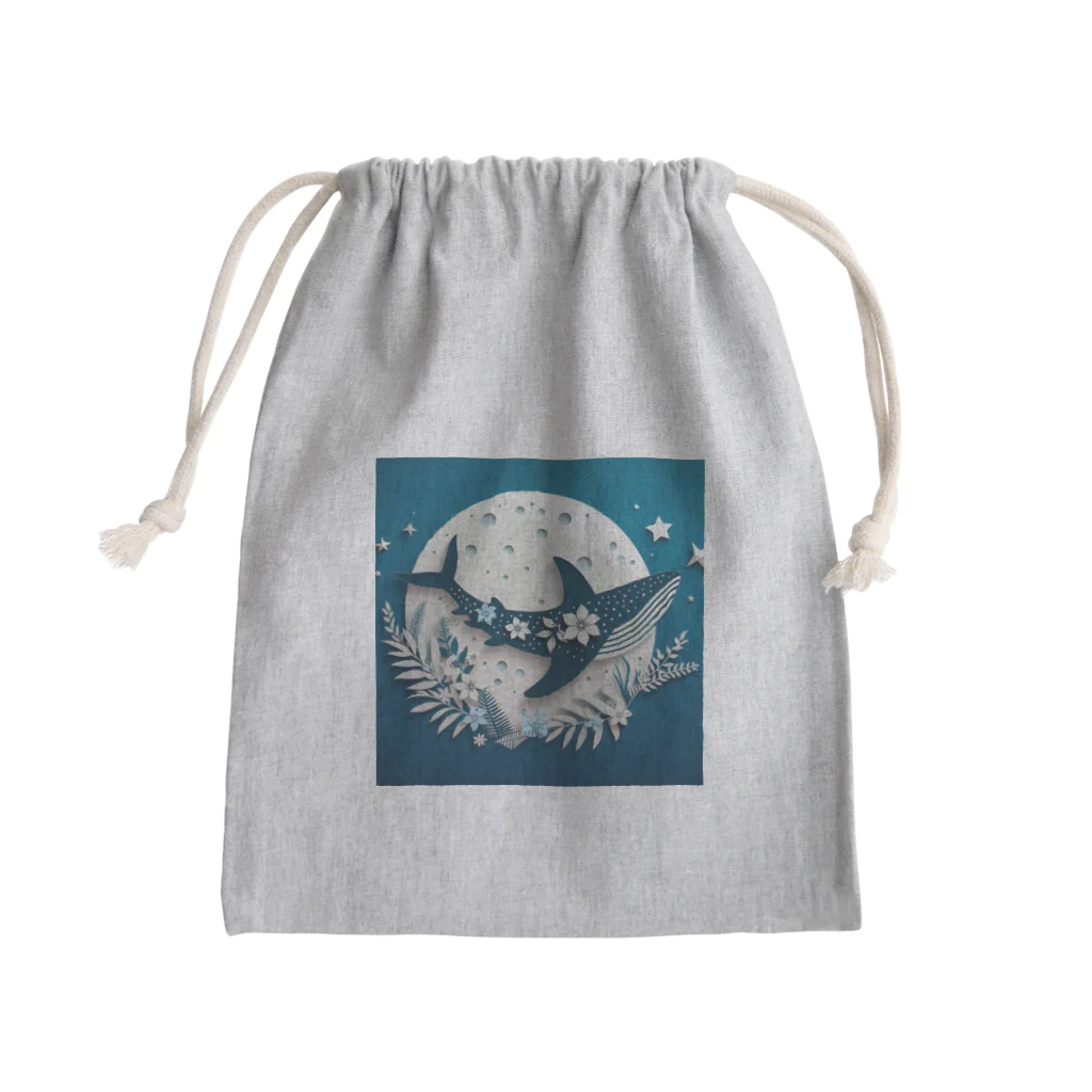 ココナッツアイランド©️のジンベイザメ Mini Drawstring Bag