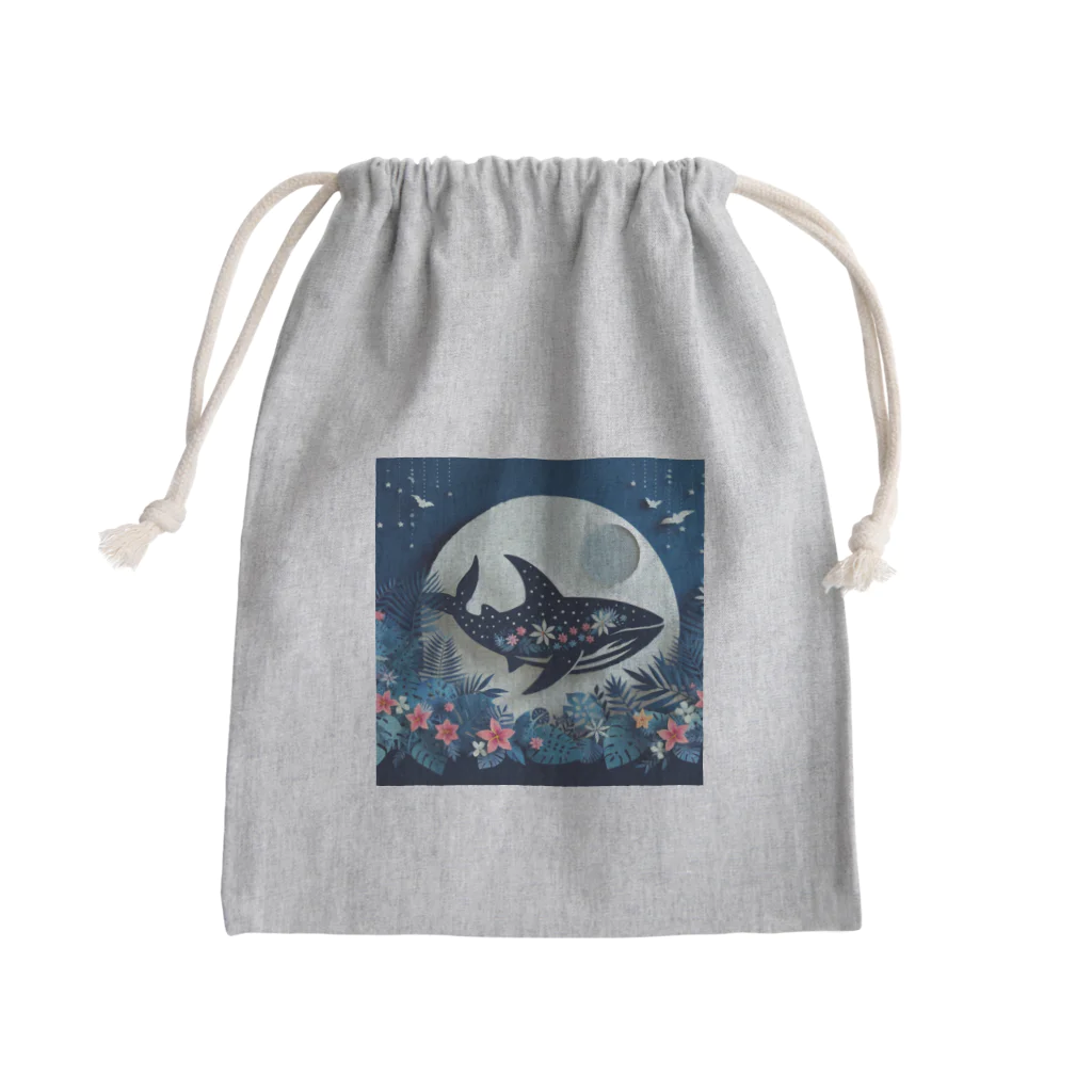 ココナッツアイランド©️のジンベイザメ Mini Drawstring Bag