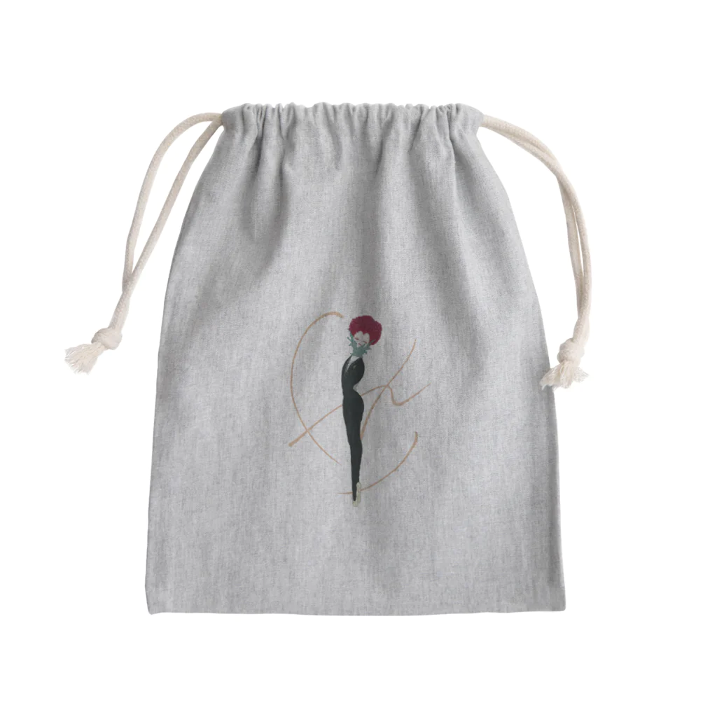 向日葵の鶏頭_CLR Mini Drawstring Bag