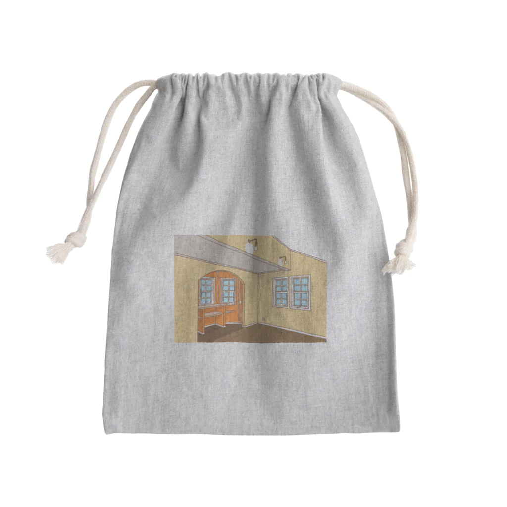 かもめちゃぁんの手書きイラスト　マイルーム Mini Drawstring Bag