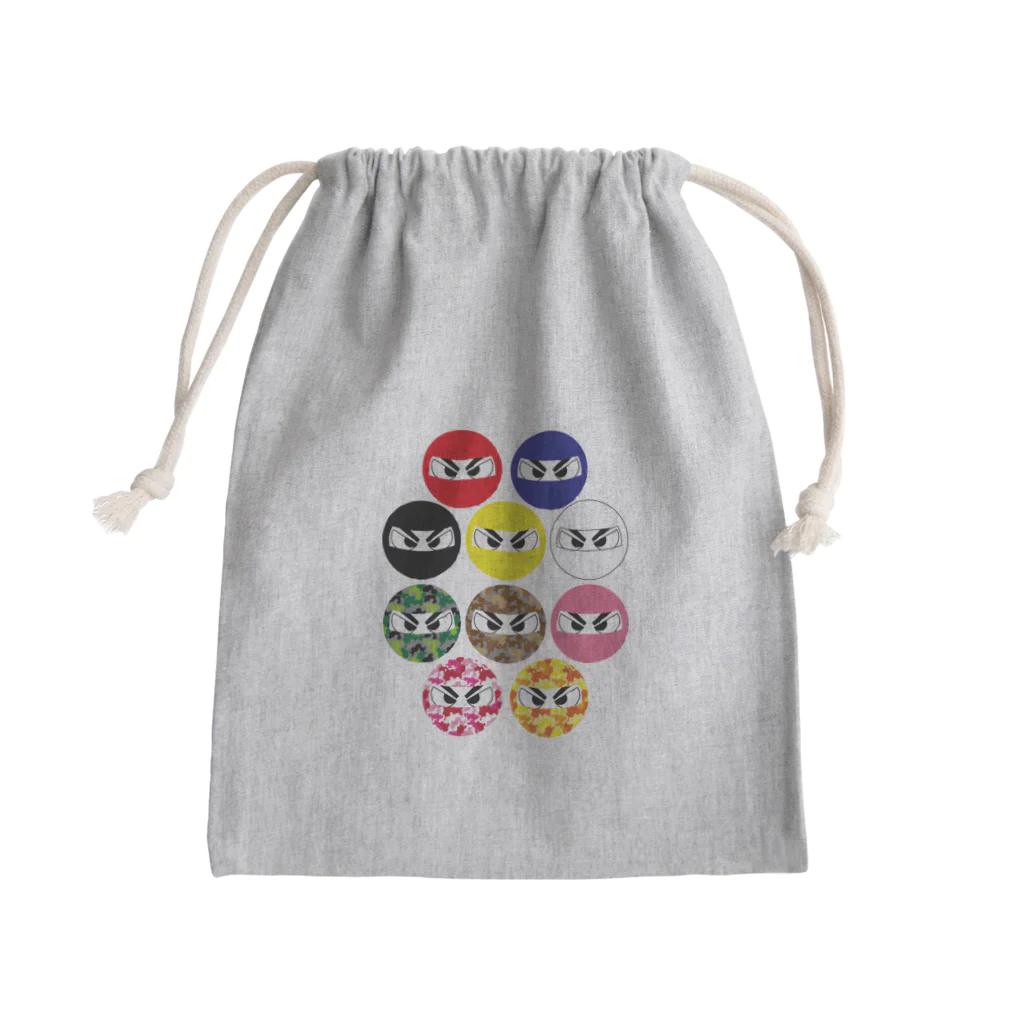 Tossy's colorの【忍び】忍び集合 Mini Drawstring Bag