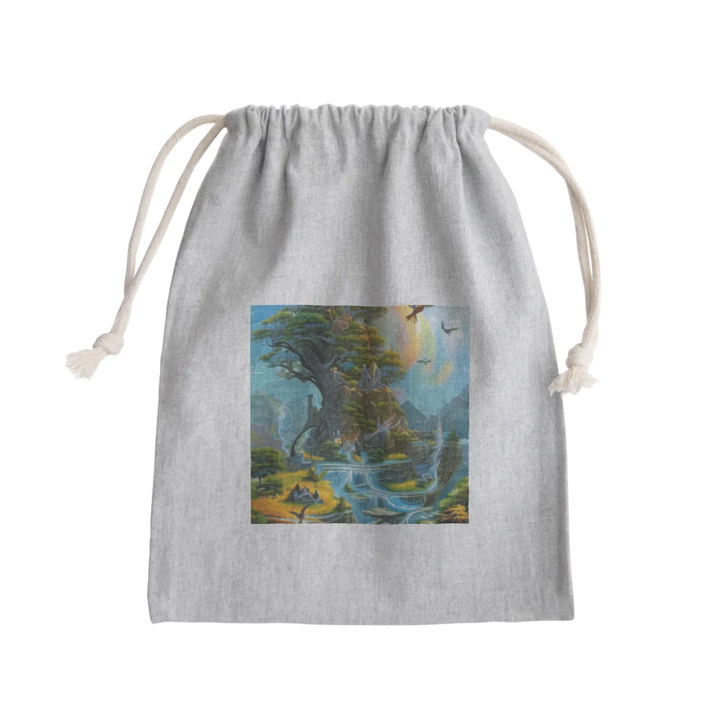 positive_poem05の神秘的な場所で創作活動 Mini Drawstring Bag