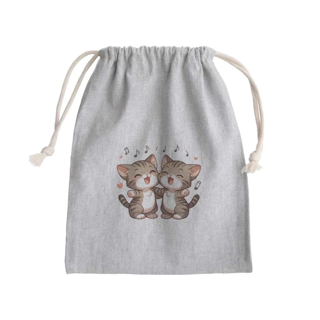 チェリモヤのねこコーラス 10 Mini Drawstring Bag