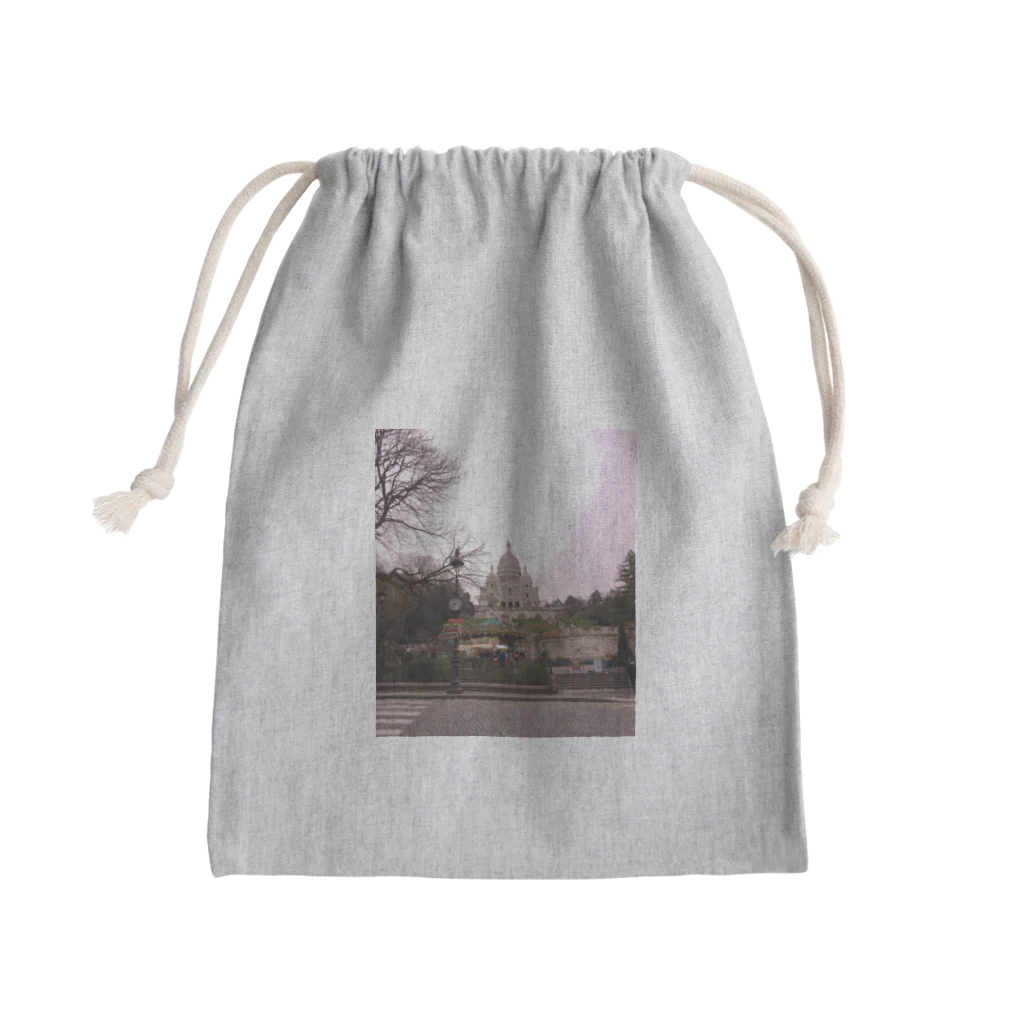 nightwalkerの冬のモンマルトルの丘 Mini Drawstring Bag