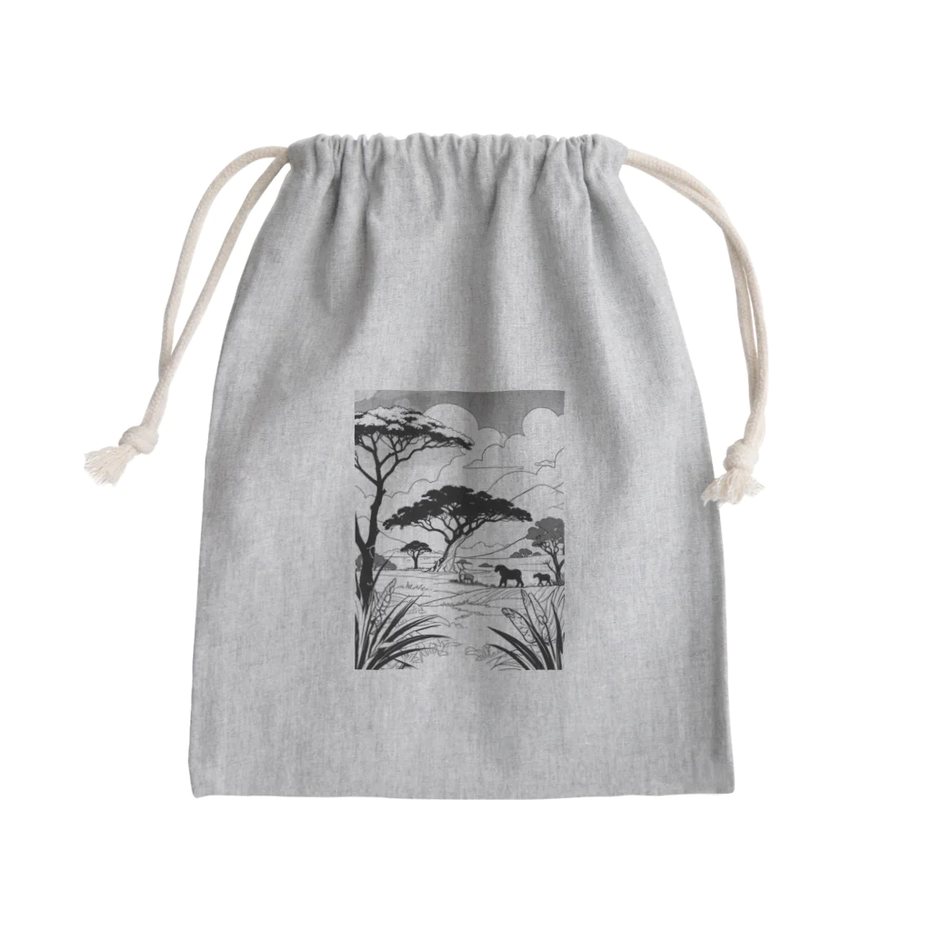 ZZRR12のサファリ Mini Drawstring Bag