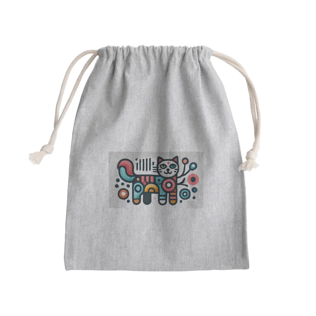 アニマル宮殿のキャットくん Mini Drawstring Bag