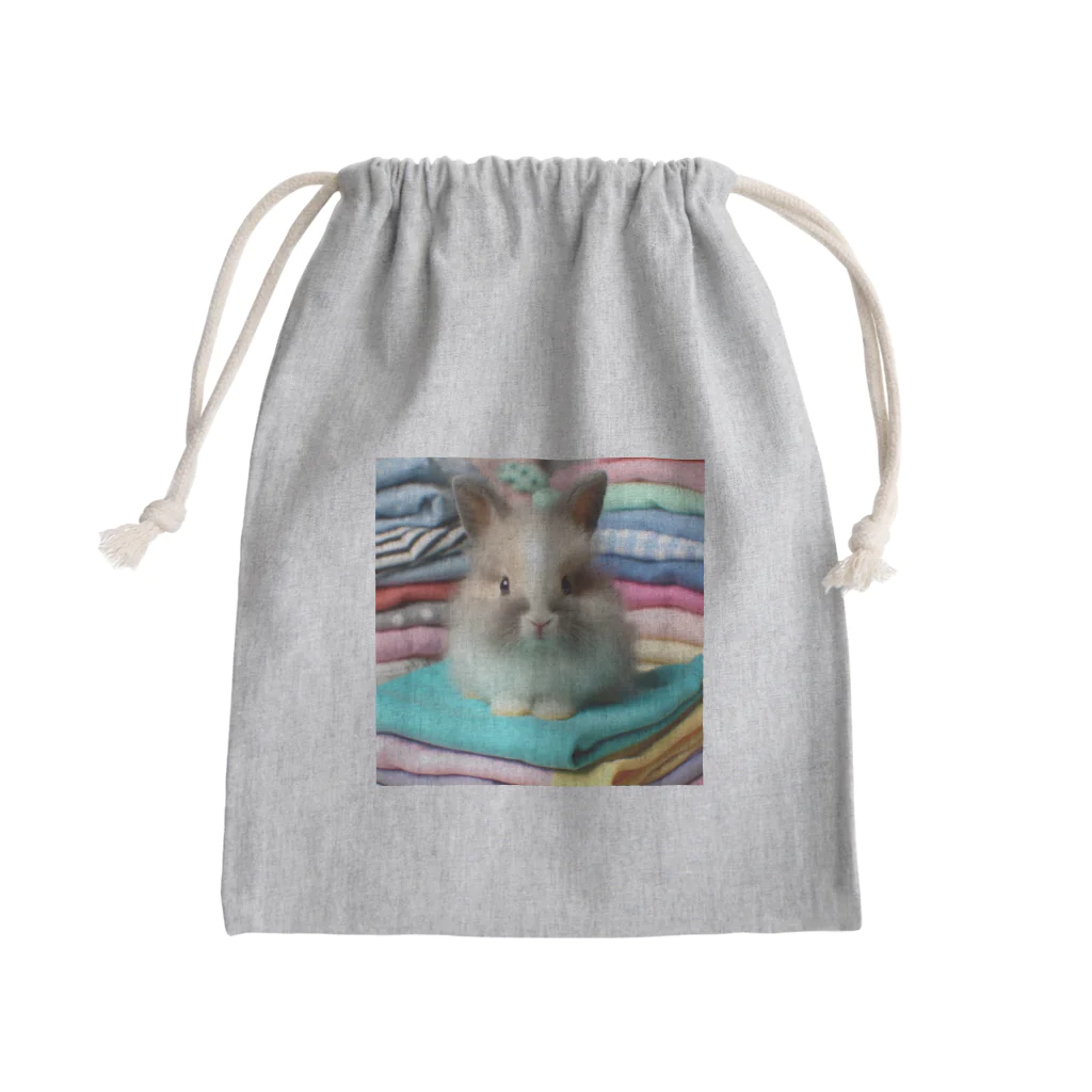 うさぎのウサぴょん Mini Drawstring Bag