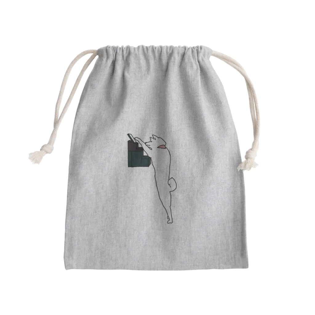 梅子&白岳のレジ打ち犬 Mini Drawstring Bag