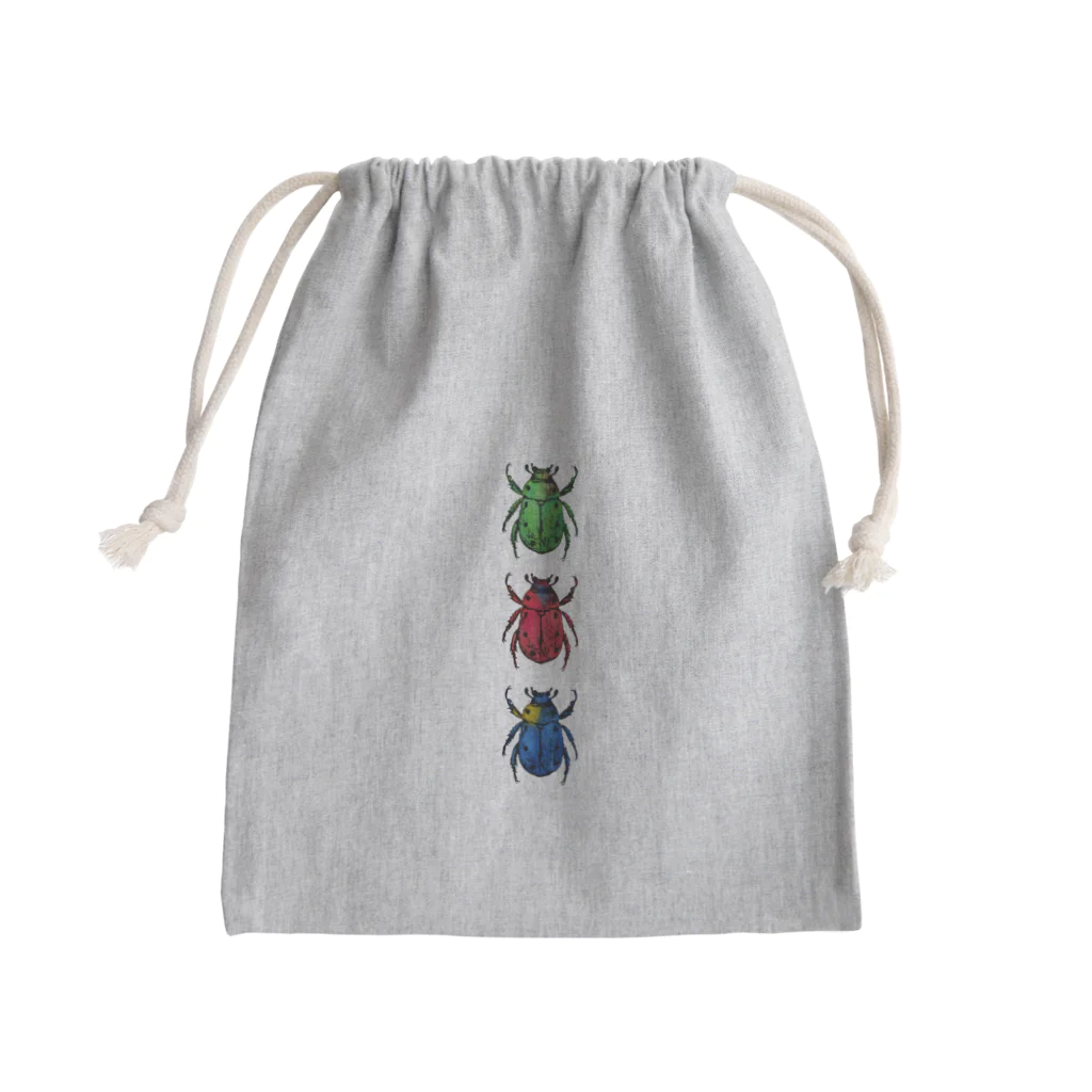 tottoの彩りコガネムシ(３色) Mini Drawstring Bag