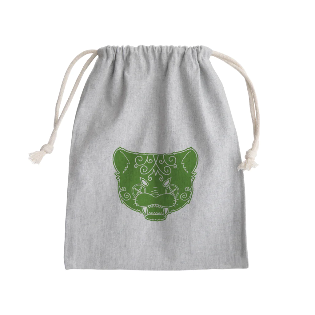 猫屋の唐草タイガー Mini Drawstring Bag