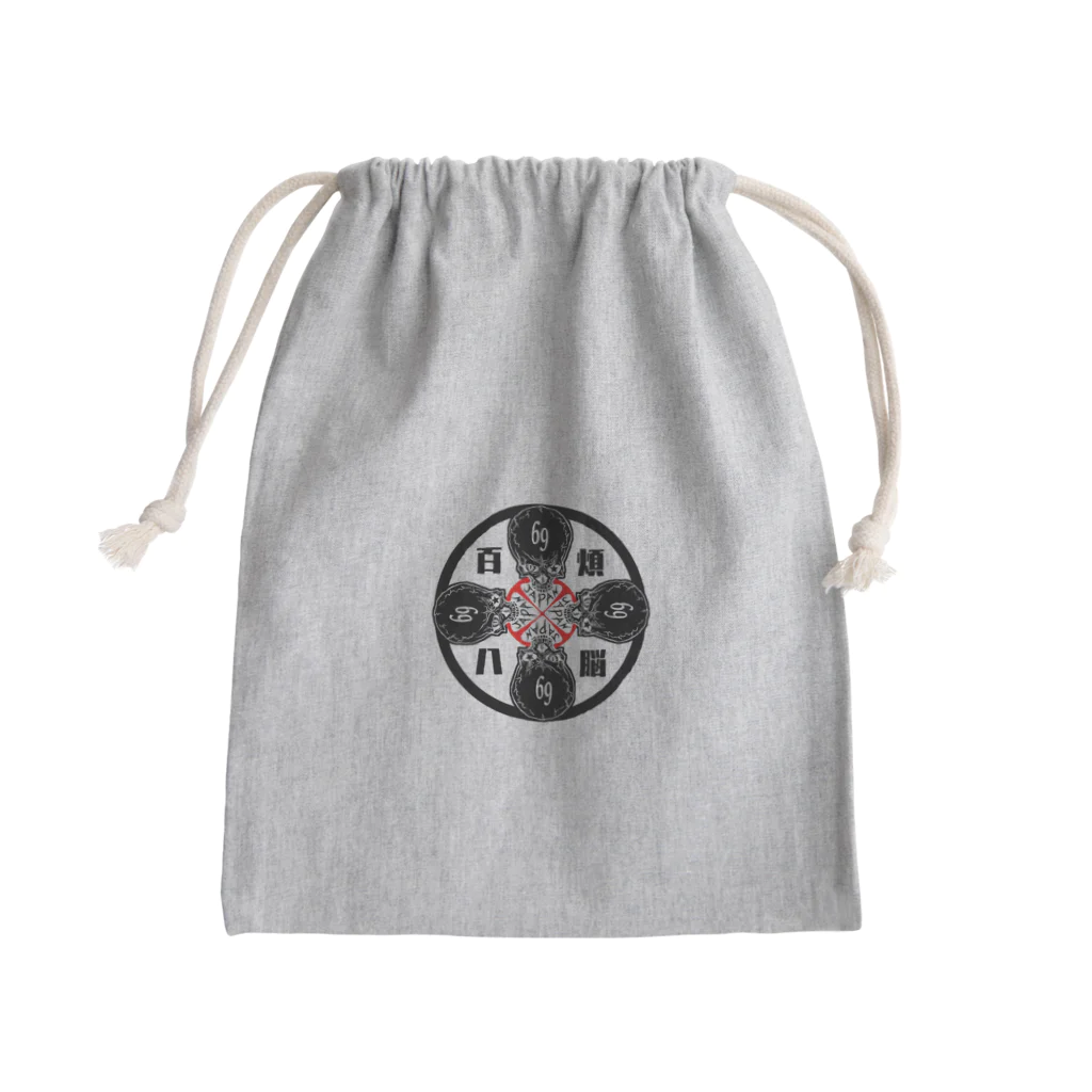 NEOJAPANESESTYLE                               の髑髏deROCK  Mini Drawstring Bag