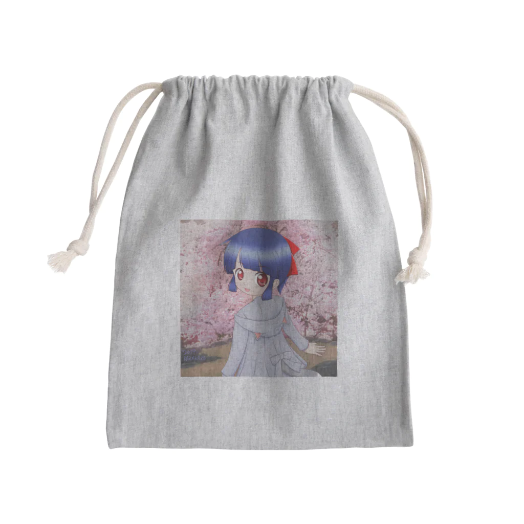 アクイ@kazxkazuの陽詩茉利(春) 猫耳パーカー Mini Drawstring Bag