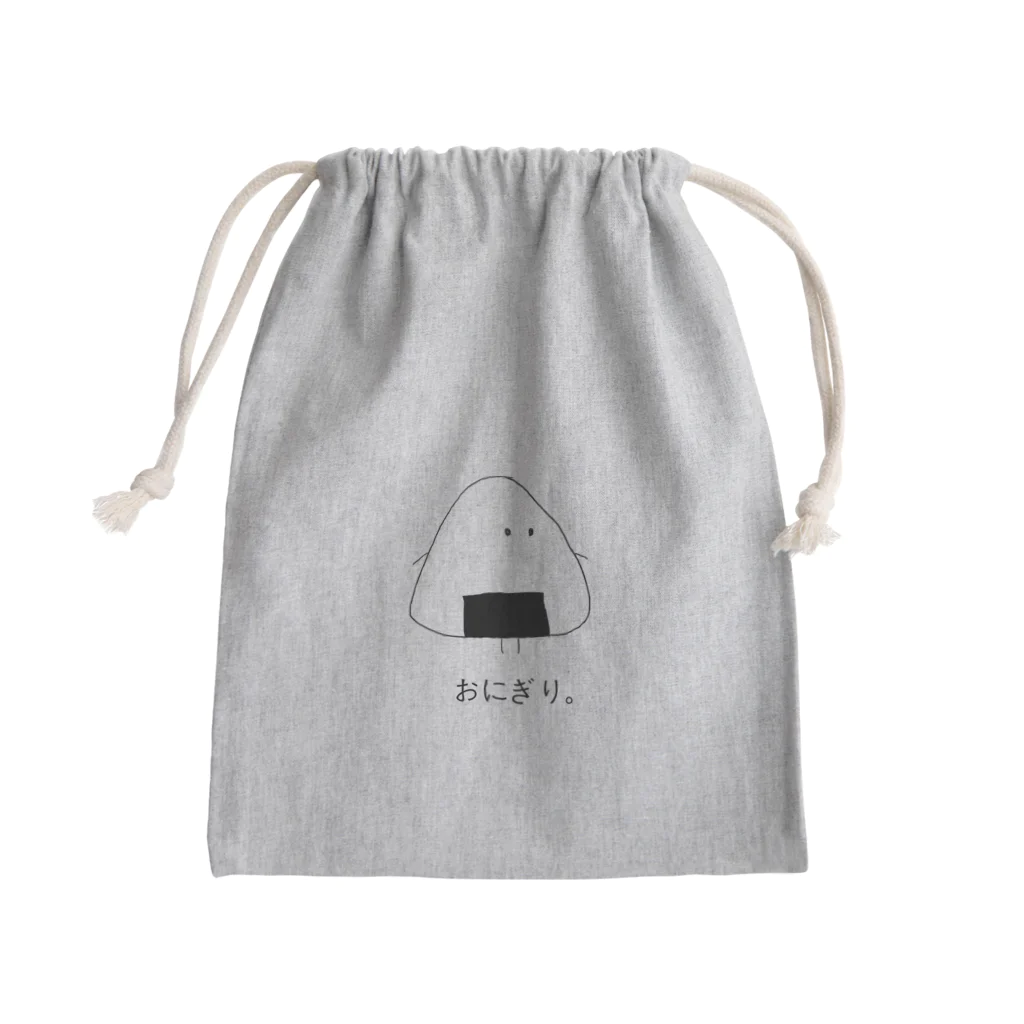 atelier_ninononのおにぎりくん Mini Drawstring Bag