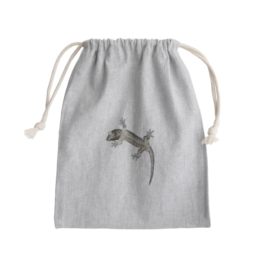 りおの飼育室のマモノミカドヤモリのおはぎ Mini Drawstring Bag