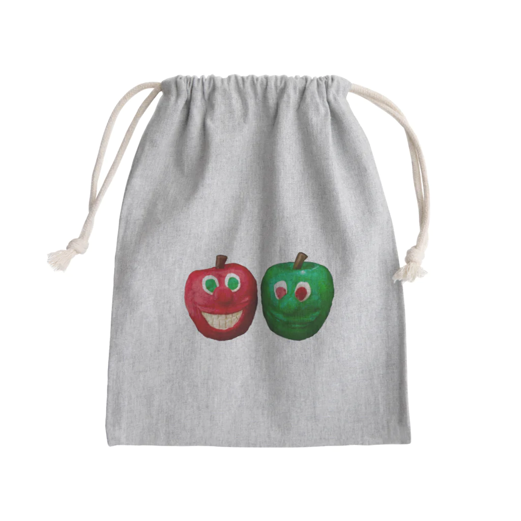 チヒのリンゴきょうだい Mini Drawstring Bag