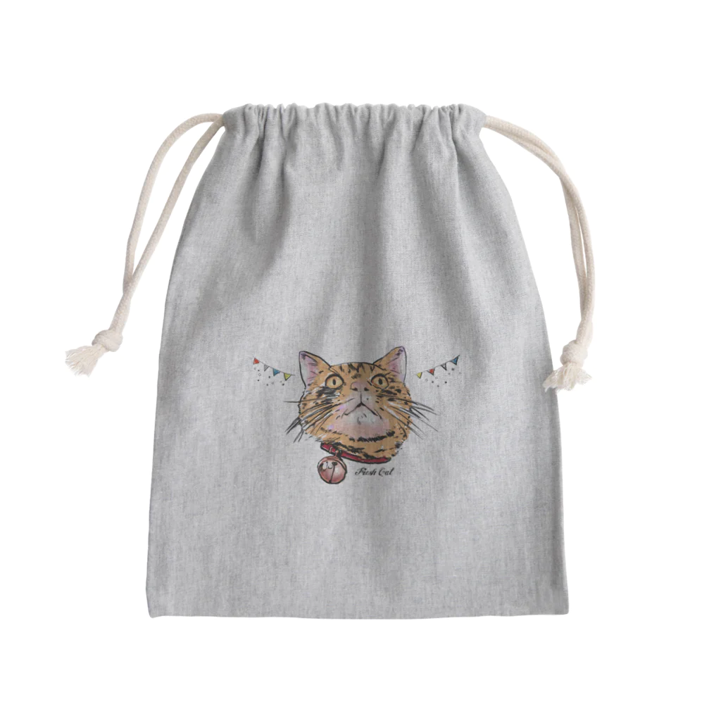 yuiのFresh cat Mini Drawstring Bag