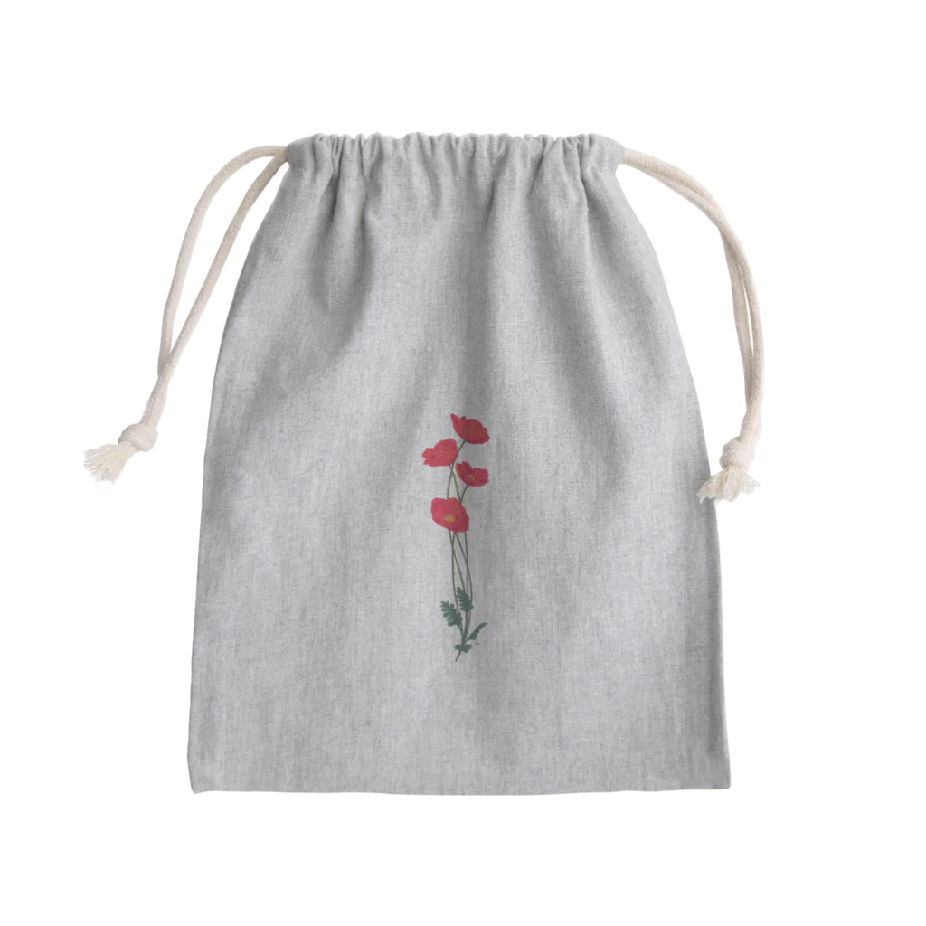 竹条いちいの憂いに手向けるポピー Mini Drawstring Bag