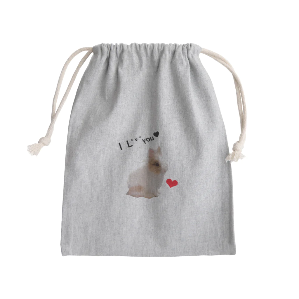 静香@紫うさぎのうさらぶ Mini Drawstring Bag