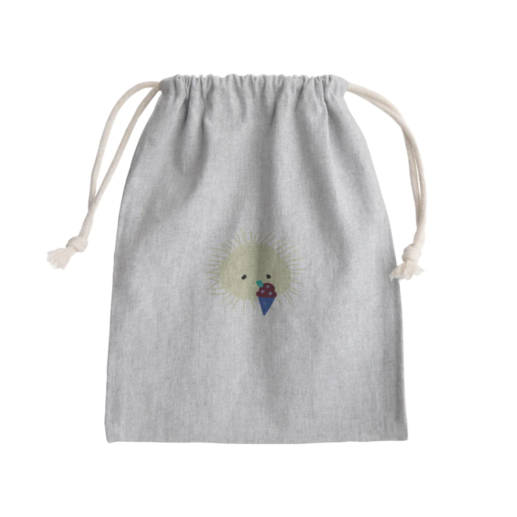 おもち屋さんのアイスうに(色反転) Mini Drawstring Bag