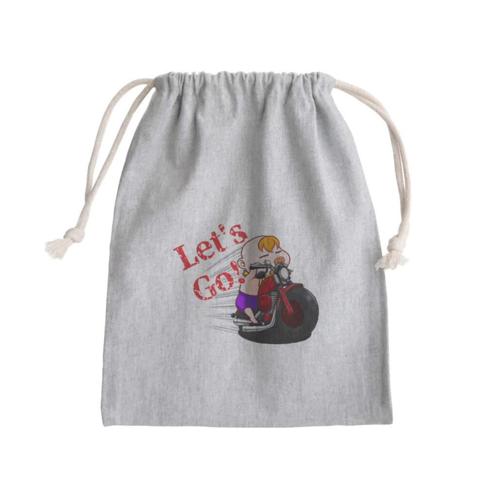 アクイ@kazxkazuのいつもの赤ちゃん-Let's Go!- Mini Drawstring Bag