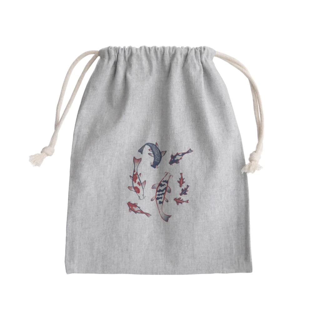 IZANAMI by Akane Yabushitaの【日本レトロ#12】鯉  Mini Drawstring Bag