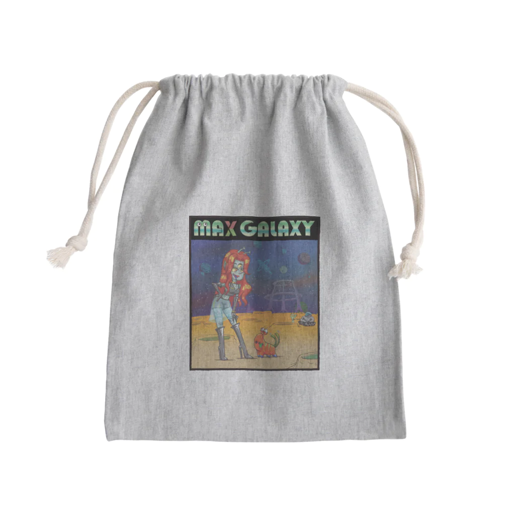 nidan-illustrationのMAX GALAXY Mini Drawstring Bag