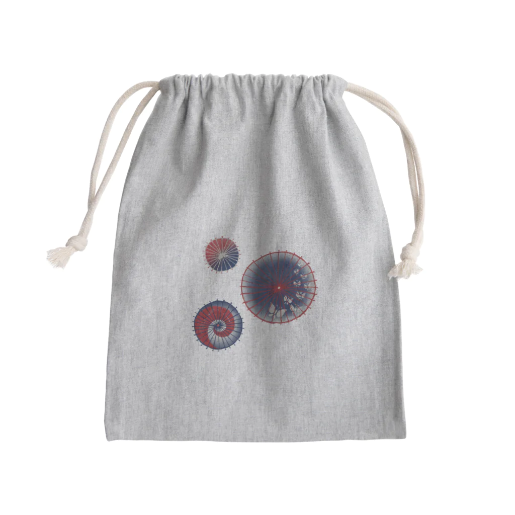 IZANAMI by Akane Yabushitaの【日本レトロ#15】和傘 Mini Drawstring Bag