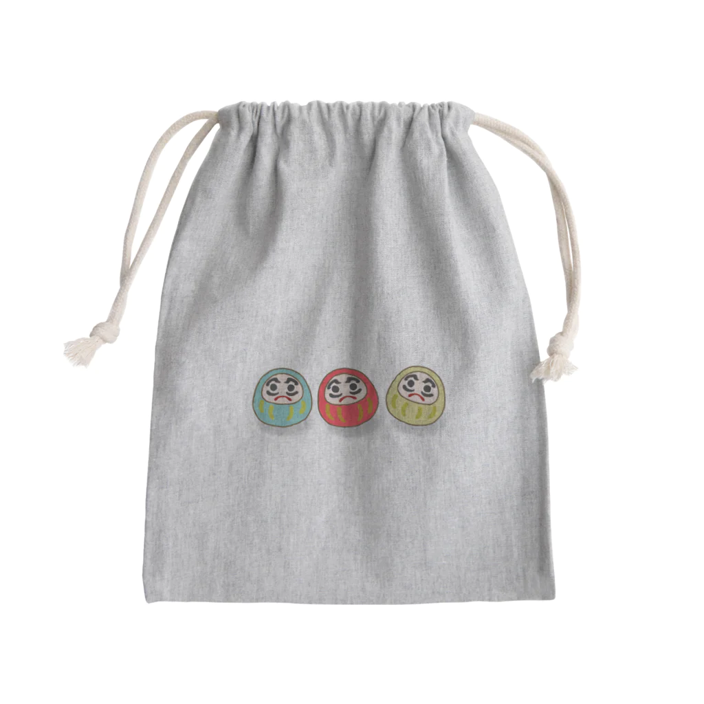 あきんこ工房のだるまくん Mini Drawstring Bag