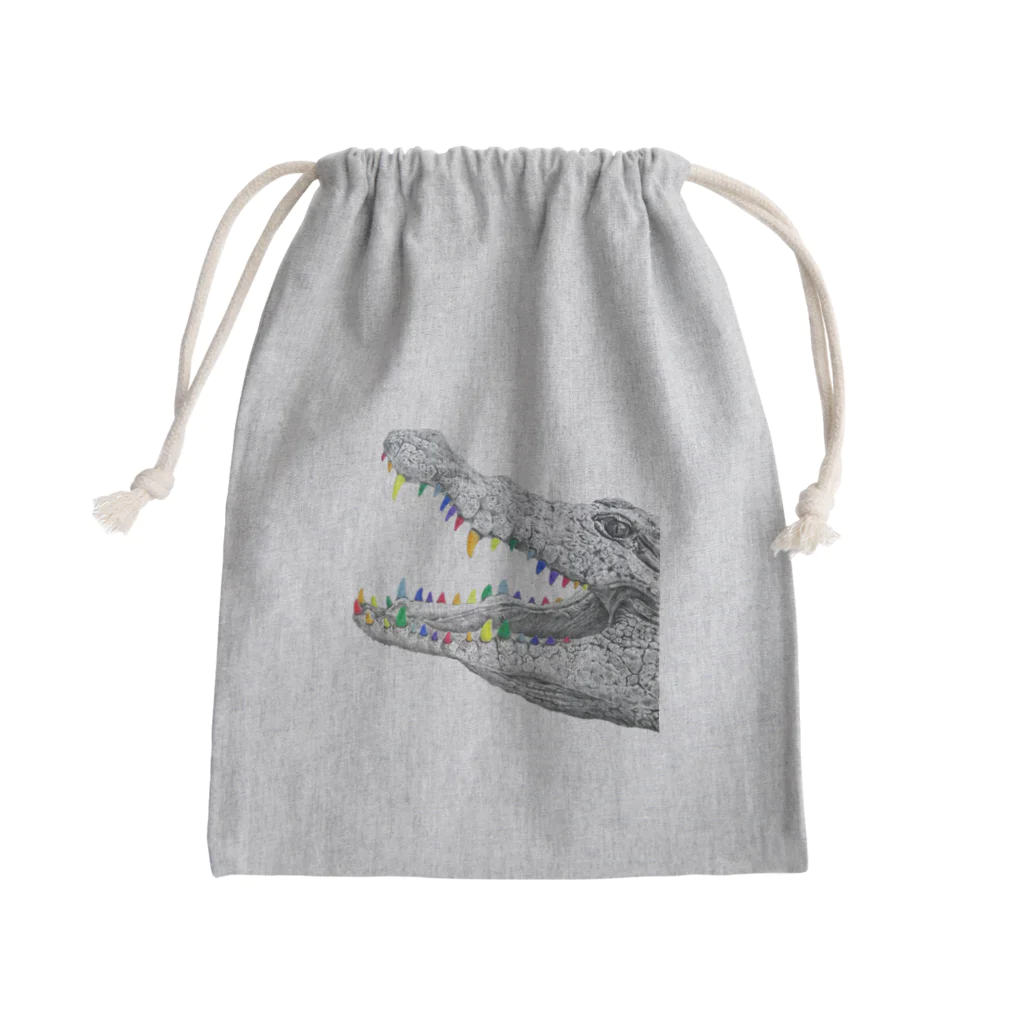 村雲 さゆりのcrocodile Mini Drawstring Bag