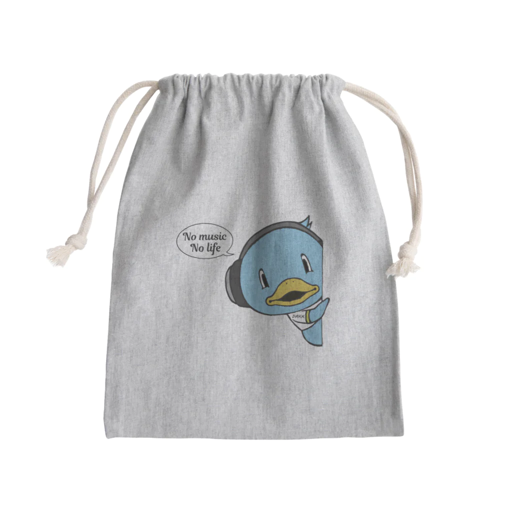 HAPPY BLUE DAKK のひょっこりDAKK Mini Drawstring Bag