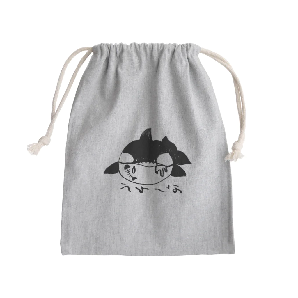 海だったり宇宙のうめ〜な　シャチ　 Mini Drawstring Bag