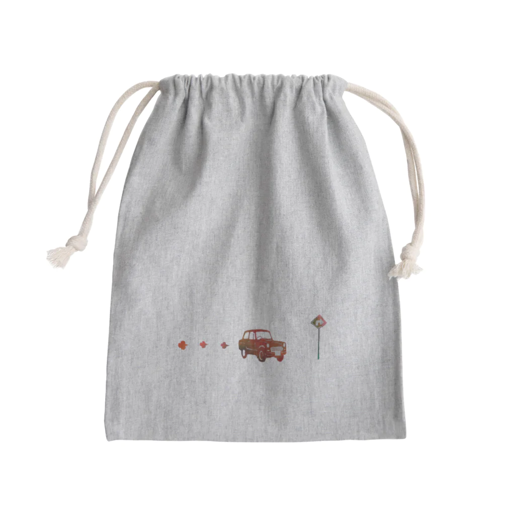 しばたたかしの走るクルマ Mini Drawstring Bag