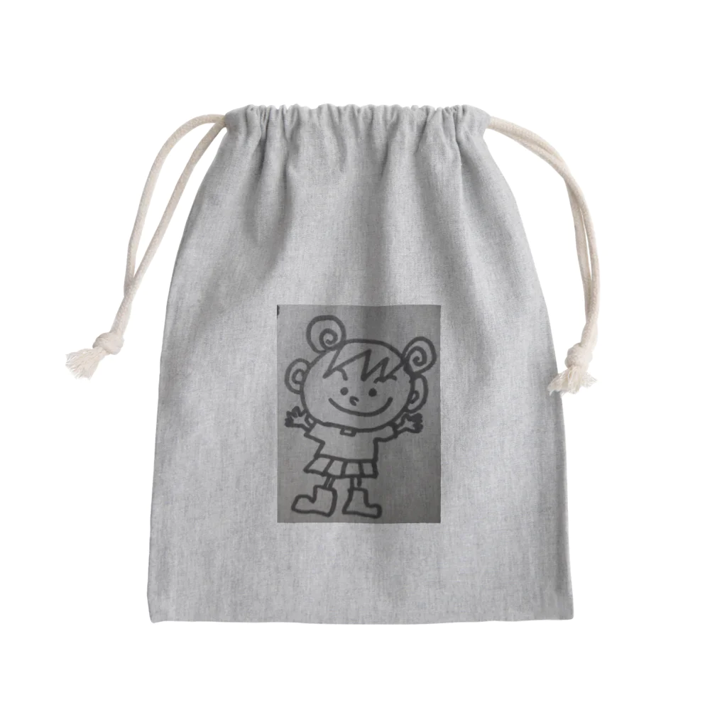 さるきちのあんこ Mini Drawstring Bag