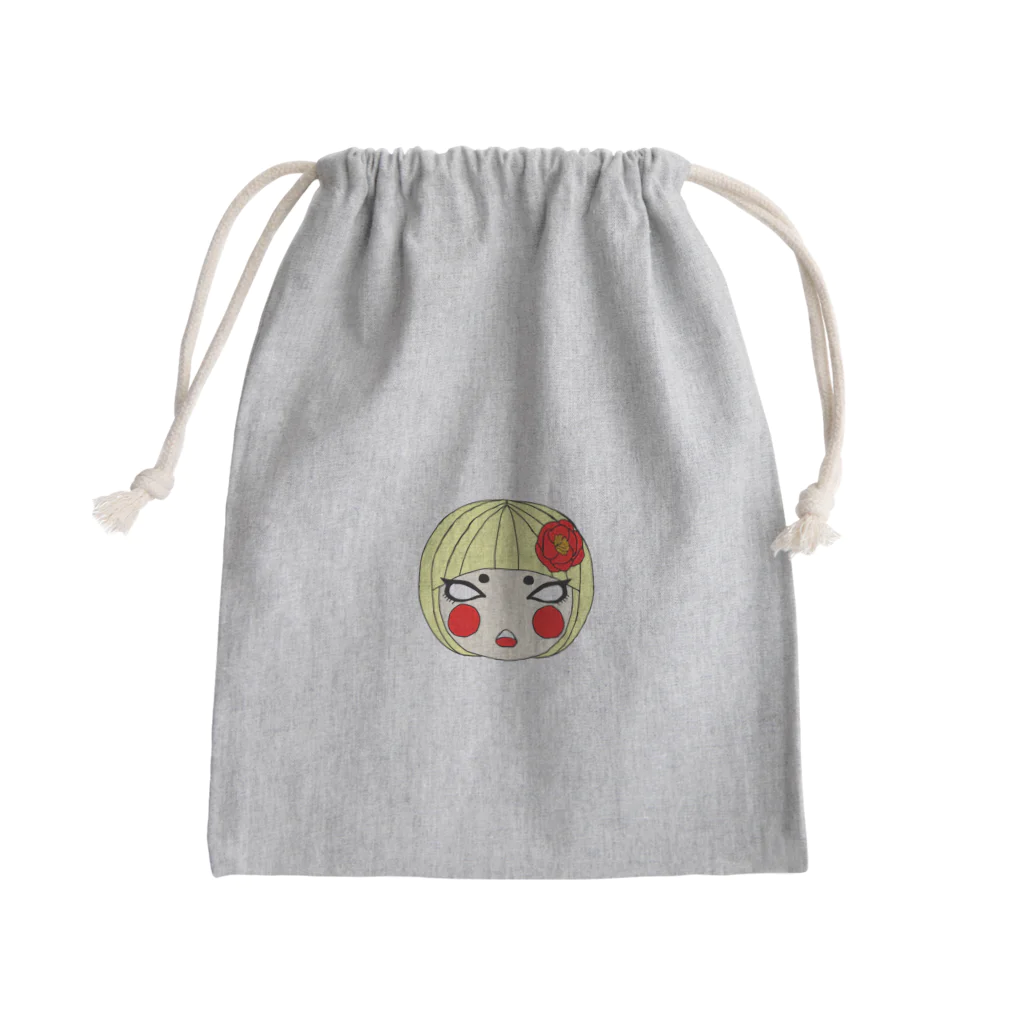 きぶん屋の金髪ちゃん Mini Drawstring Bag