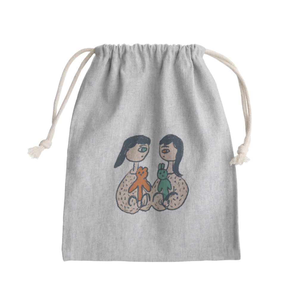 桜の人形あそび Mini Drawstring Bag