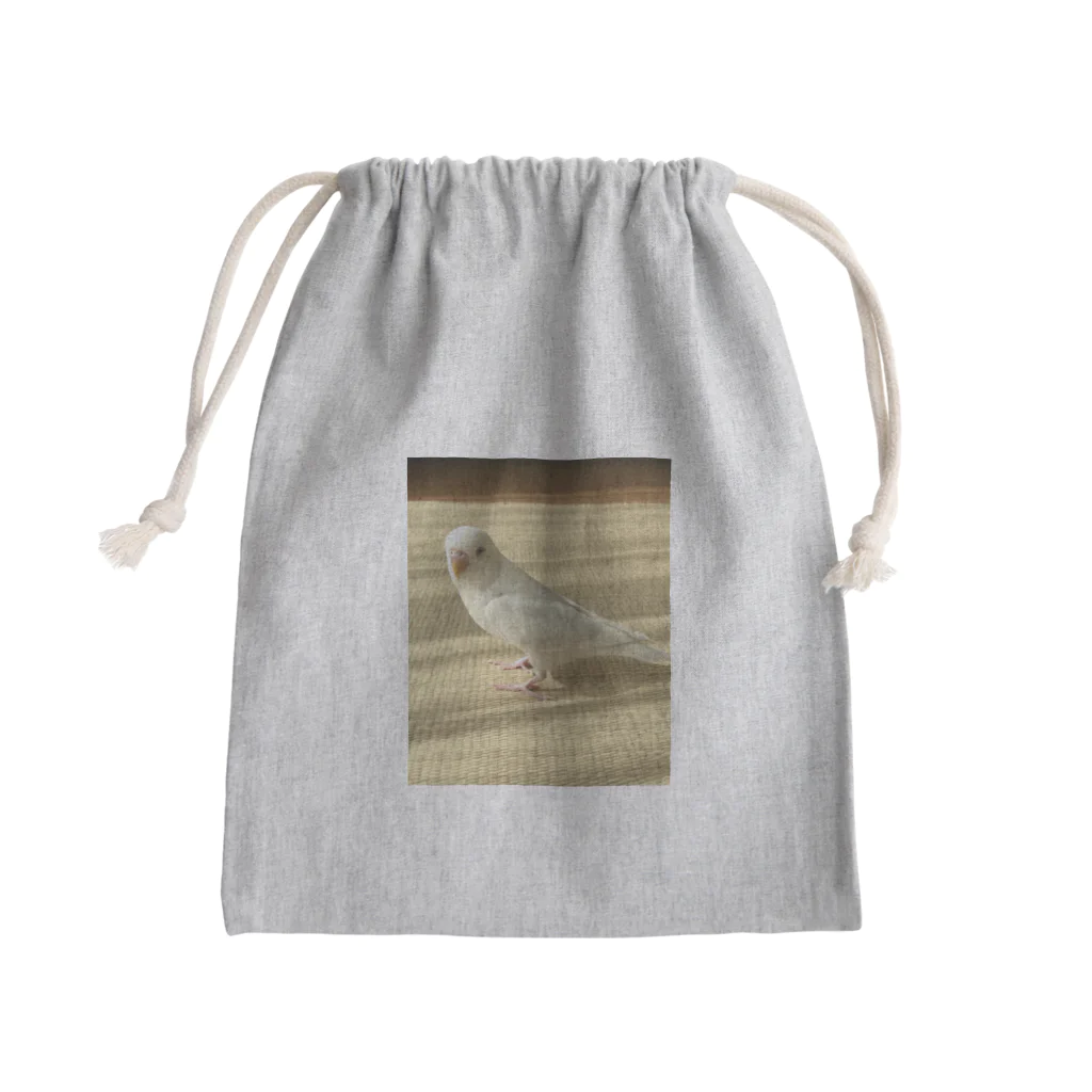 いなりやの幸せの白インコ Mini Drawstring Bag