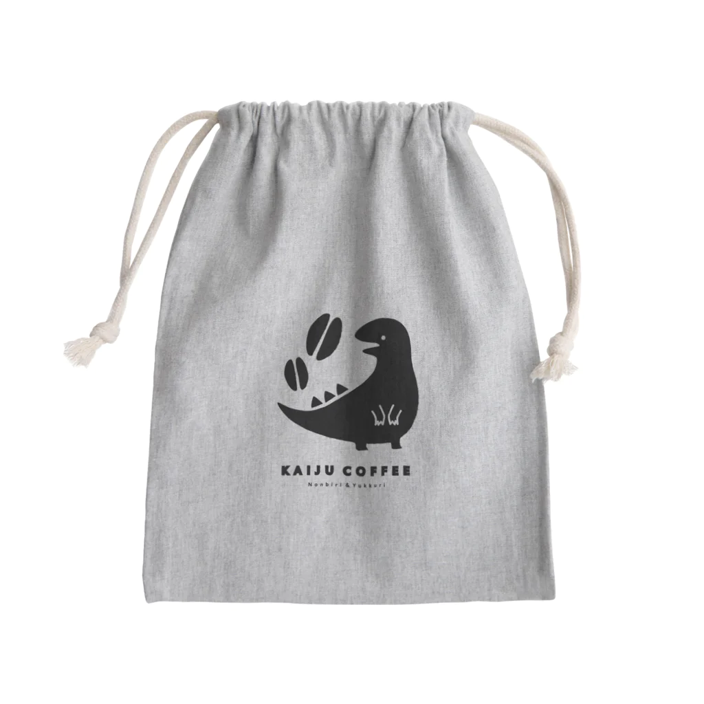 ドコドコ研究所のカイジュウコーヒー Mini Drawstring Bag