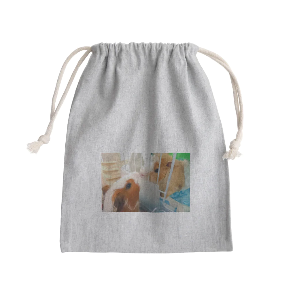 runa+etoの仲良しモル兄弟 Mini Drawstring Bag