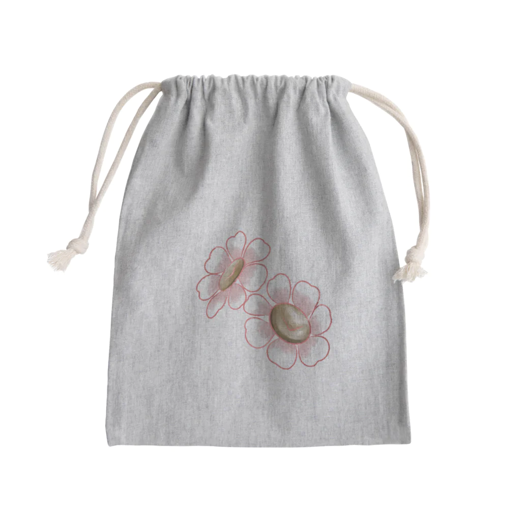 九月（くがつ）の小花 Mini Drawstring Bag