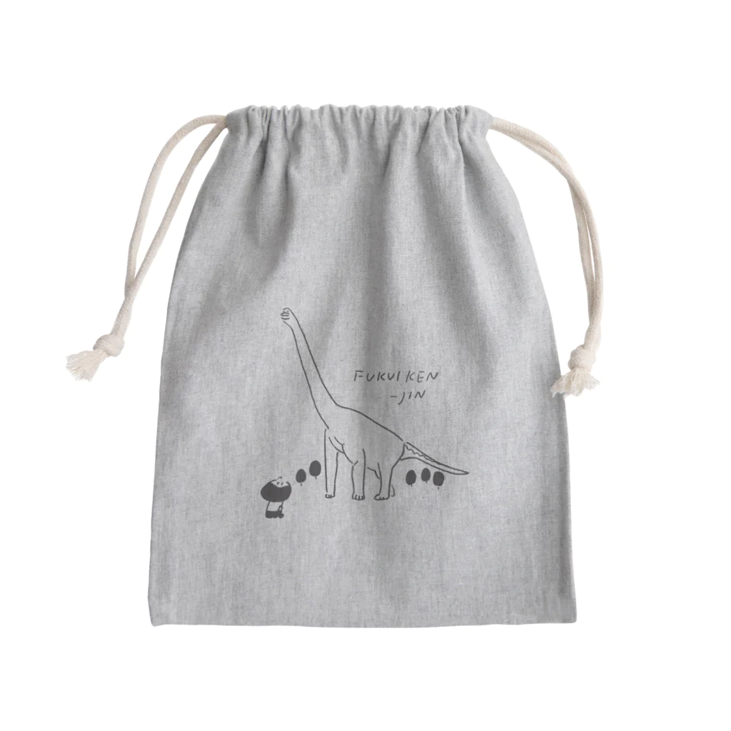 行くぜ！都道府県Tシャツの福井県人 Mini Drawstring Bag