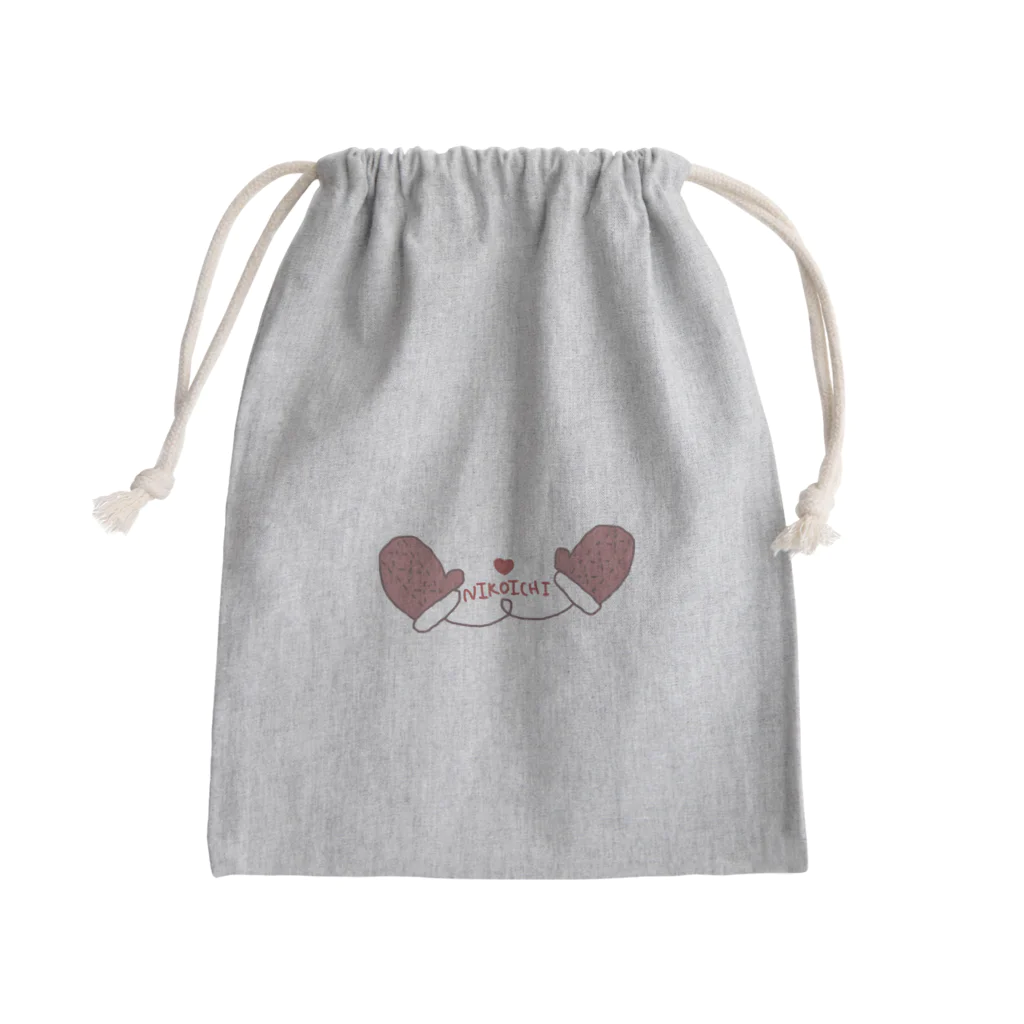 気ままままにのにこいちミトン Mini Drawstring Bag