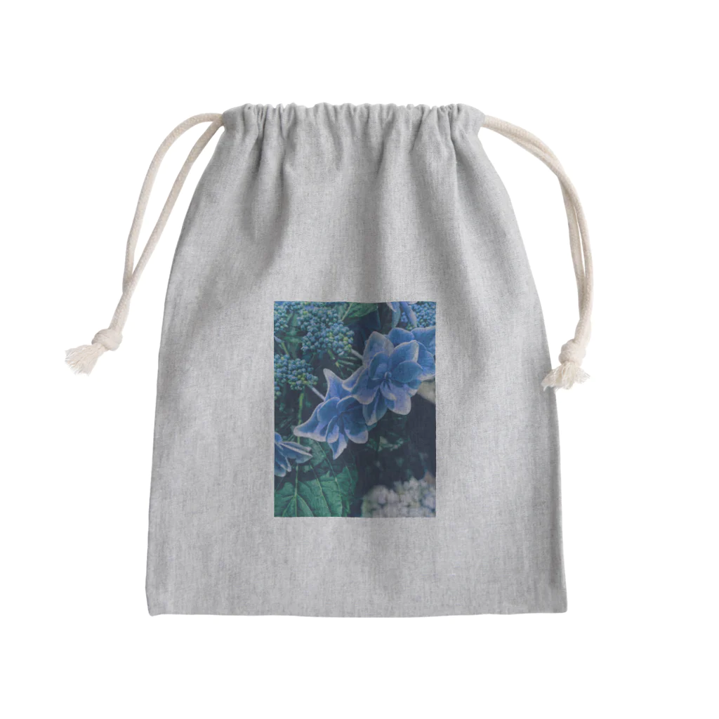 Rico dotsの蒼あじさい Mini Drawstring Bag